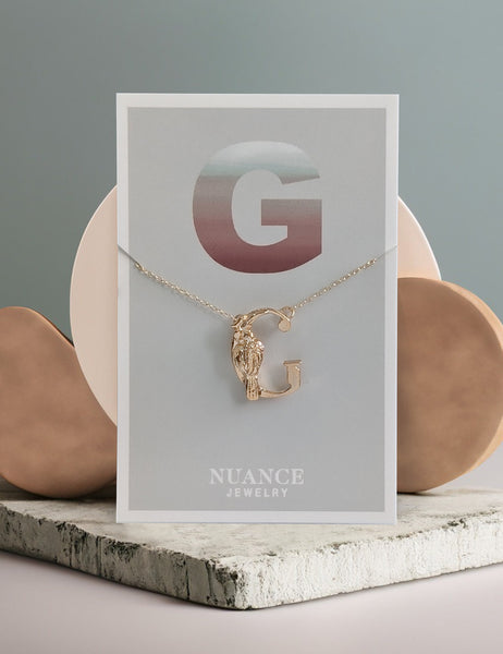 Animal Initial Necklace