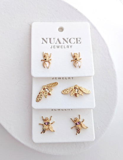 Bug Post Earrings