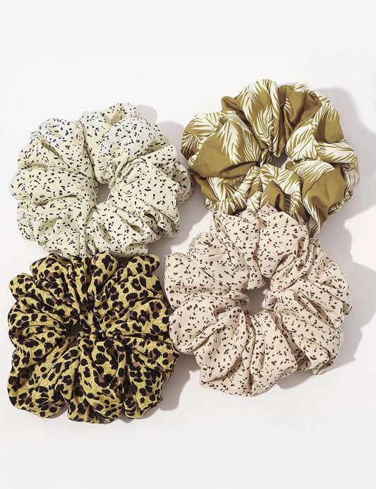 Ocra Scrunchies | Set of 4