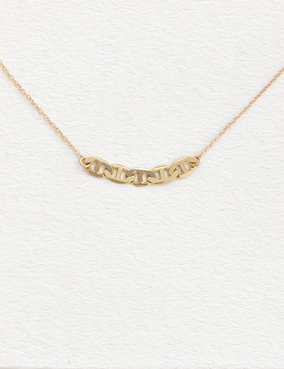 Petite Tab Link Necklace